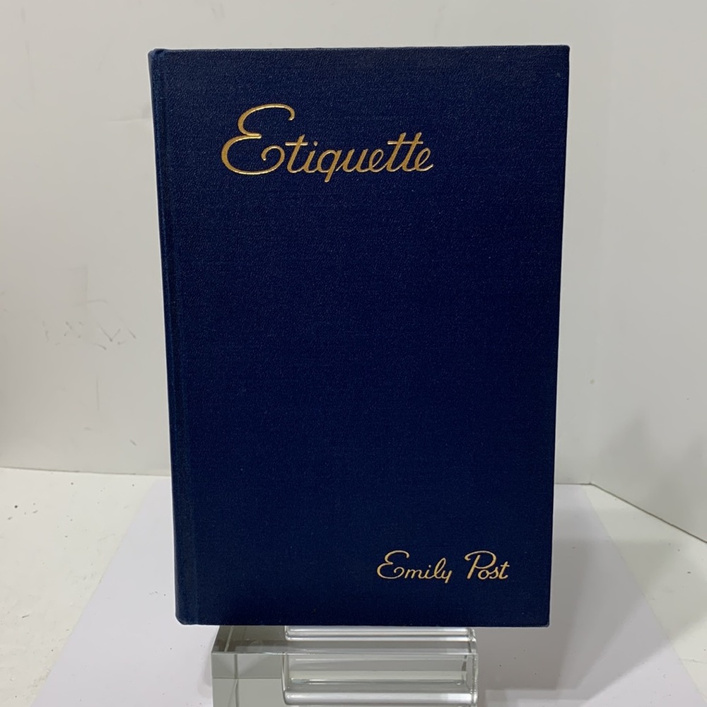 ETIQUETTE Complete New Edition 1939 with dust jacket